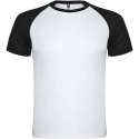 Indianapolis sportowa koszulka unisex z krótkim rękawem biały, czarny (R66508R2)