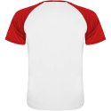 Indianapolis sportowa koszulka unisex z krótkim rękawem biały, czerwony (R66508X1)