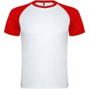 Indianapolis sportowa koszulka unisex z krótkim rękawem biały, czerwony (R66508X5)