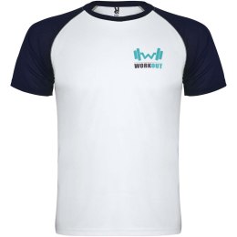 Indianapolis sportowa koszulka unisex z krótkim rękawem biały, navy blue (R66508A1)