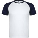 Indianapolis sportowa koszulka unisex z krótkim rękawem biały, navy blue (R66508A2)