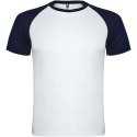 Indianapolis sportowa koszulka unisex z krótkim rękawem biały, navy blue (R66508A4)