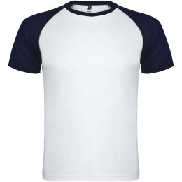 Indianapolis sportowa koszulka unisex z krótkim rękawem biały, navy blue (R66508A4)