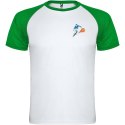 Indianapolis sportowa koszulka unisex z krótkim rękawem biały, zielona paproć (R66508W1)