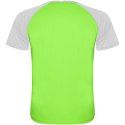 Indianapolis sportowa koszulka unisex z krótkim rękawem fluor green, biały (R66509J2)