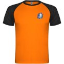 Indianapolis sportowa koszulka unisex z krótkim rękawem fluor orange, czarny (R66509A2)