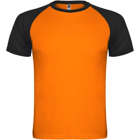 Indianapolis sportowa koszulka unisex z krótkim rękawem fluor orange, czarny Indianapolis sportowa koszulka unisex z krótkim rękawem fluor orange, czarny