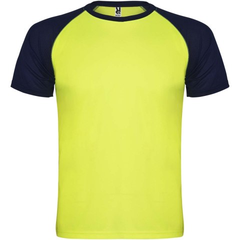 Indianapolis sportowa koszulka unisex z krótkim rękawem fluor yellow, navy blue Indianapolis sportowa koszulka unisex z krótkim rękawem fluor yellow, navy blue