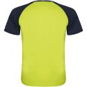 Indianapolis sportowa koszulka unisex z krótkim rękawem fluor yellow, navy blue