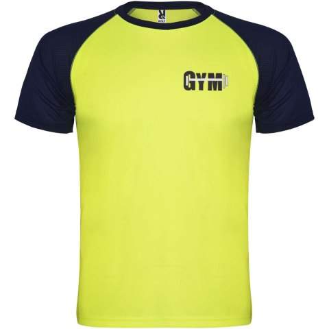 Indianapolis sportowa koszulka unisex z krótkim rękawem fluor yellow, navy blue Indianapolis sportowa koszulka unisex z krótkim rękawem fluor yellow, navy blue