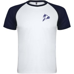 Indianapolis sportowa koszulka dziecięca z krótkim rękawem biały, navy blue (K66508AO)