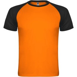 Indianapolis sportowa koszulka dziecięca z krótkim rękawem fluor orange, czarny (K66509AD)