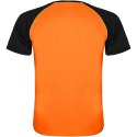 Indianapolis sportowa koszulka dziecięca z krótkim rękawem fluor orange, czarny