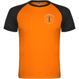 Indianapolis sportowa koszulka dziecięca z krótkim rękawem fluor orange, czarny (K66509AO)