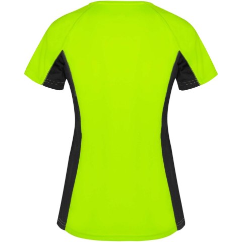 Shanghai sportowa koszulka damska z krótkim rękawem fluor green, czarny Shanghai sportowa koszulka damska z krótkim rękawem fluor green, czarny
