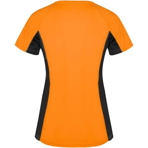 Shanghai sportowa koszulka damska z krótkim rękawem fluor orange, czarny Shanghai sportowa koszulka damska z krótkim rękawem fluor orange, czarny