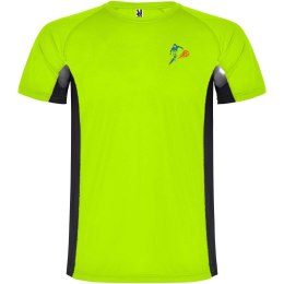 Shanghai sportowa koszulka dziecięca z krótkim rękawem fluor green, czarny (K65959GO)