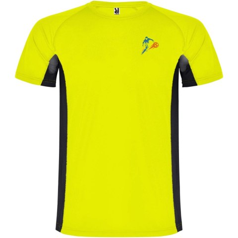 Shanghai sportowa koszulka dziecięca z krótkim rękawem fluor yellow, czarny Shanghai sportowa koszulka dziecięca z krótkim rękawem fluor yellow, czarny