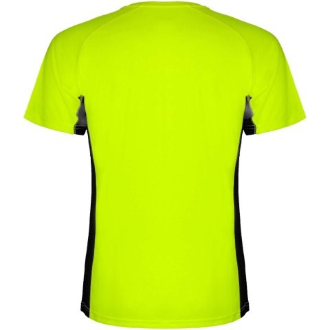 Shanghai sportowa koszulka męska z krótkim rękawem fluor green, czarny