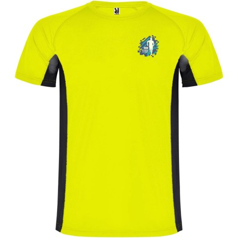 Shanghai sportowa koszulka męska z krótkim rękawem fluor yellow, czarny Shanghai sportowa koszulka męska z krótkim rękawem fluor yellow, czarny