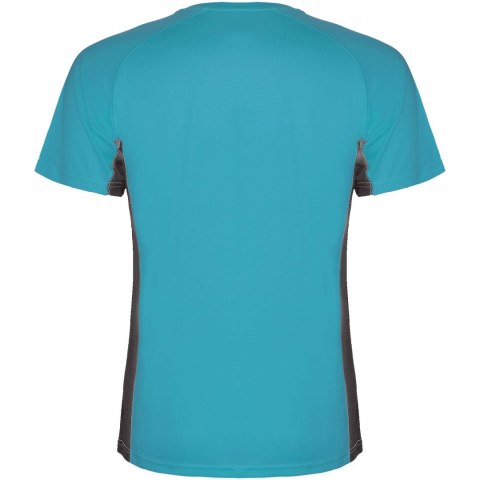 Shanghai sportowa koszulka męska z krótkim rękawem turkusowy, dark lead
