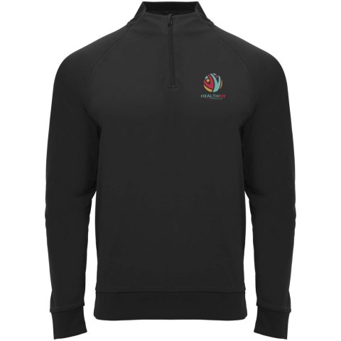 Epiro bluza unisex z długim rękawem i zamkiem błyskawicznym 1/4 czarny Epiro bluza unisex z długim rękawem i zamkiem błyskawicznym 1/4 czarny