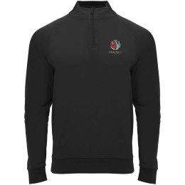 Epiro bluza unisex z długim rękawem i zamkiem błyskawicznym 1/4 czarny