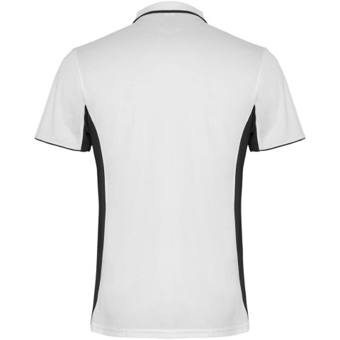 Montmelo koszulka polo unisex z krótkim rękawem biały, czarny Montmelo koszulka polo unisex z krótkim rękawem biały, czarny