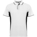 Montmelo koszulka polo unisex z krótkim rękawem biały, czarny (R04218R4)