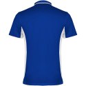 Montmelo koszulka polo unisex z krótkim rękawem błękit królewski, biały (R04218C1)