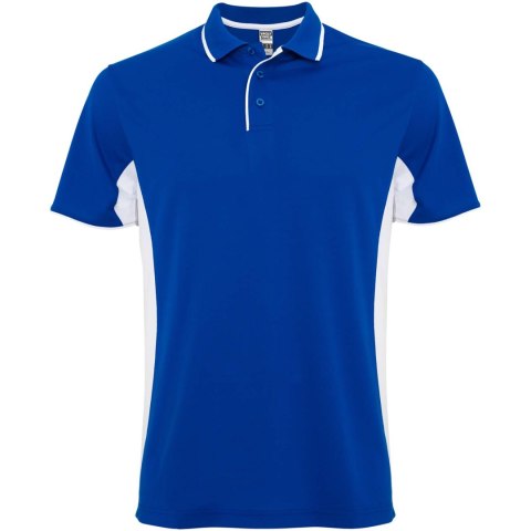 Montmelo koszulka polo unisex z krótkim rękawem błękit królewski, biały (R04218C2)