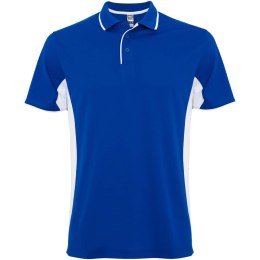 Montmelo koszulka polo unisex z krótkim rękawem błękit królewski, biały (R04218C4)