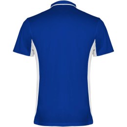 Montmelo koszulka polo unisex z krótkim rękawem błękit królewski, biały (R04218C4)