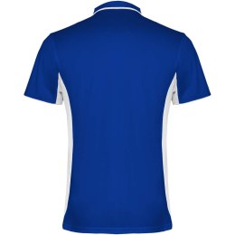 Montmelo koszulka polo unisex z krótkim rękawem błękit królewski, biały (R04218C5)