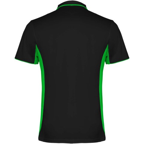 Montmelo koszulka polo unisex z krótkim rękawem czarny, limonka Montmelo koszulka polo unisex z krótkim rękawem czarny, limonka