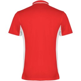 Montmelo koszulka polo unisex z krótkim rękawem czerwony, biały (R04218N2)