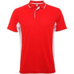 Montmelo koszulka polo unisex z krótkim rękawem czerwony, biały (R04218N3)