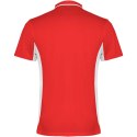 Montmelo koszulka polo unisex z krótkim rękawem czerwony, biały (R04218N3)