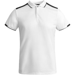 Tamil sportowa koszulka dziecięca polo z krótkim rękawem biały, czarny (K04028RD)