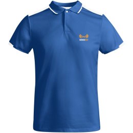 Tamil sportowa koszulka dziecięca polo z krótkim rękawem błękit królewski, biały (K04028CH)