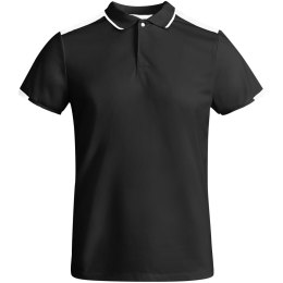 Tamil sportowa koszulka dziecięca polo z krótkim rękawem czarny, biały (K04028TO)