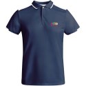 Tamil sportowa koszulka dziecięca polo z krótkim rękawem navy blue, biały