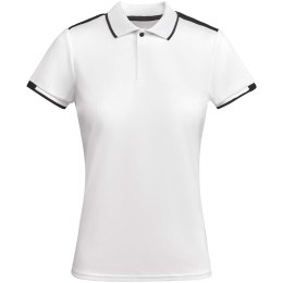 Tamil sportowa koszulka damska polo z krótkim rękawem biały, czarny (R04098R1)