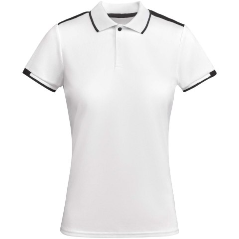 Tamil sportowa koszulka damska polo z krótkim rękawem biały, czarny Tamil sportowa koszulka damska polo z krótkim rękawem biały, czarny