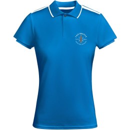 Tamil sportowa koszulka damska polo z krótkim rękawem błękit królewski, biały (R04098C1)