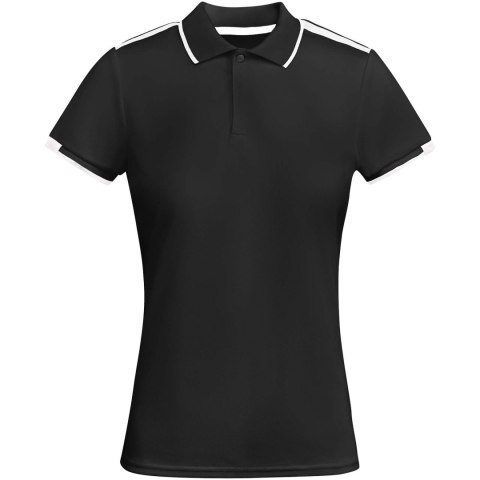 Tamil sportowa koszulka damska polo z krótkim rękawem czarny, biały Tamil sportowa koszulka damska polo z krótkim rękawem czarny, biały