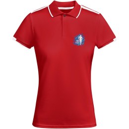 Tamil sportowa koszulka damska polo z krótkim rękawem czerwony, biały (R04098N1)
