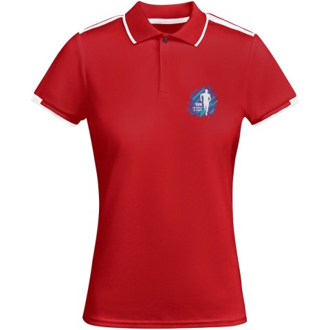 Tamil sportowa koszulka damska polo z krótkim rękawem czerwony, biały Tamil sportowa koszulka damska polo z krótkim rękawem czerwony, biały