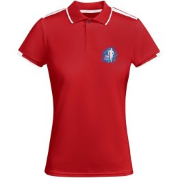 Tamil sportowa koszulka damska polo z krótkim rękawem czerwony, biały (R04098N4)