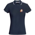 Tamil sportowa koszulka damska polo z krótkim rękawem navy blue, biały (R04098S2)